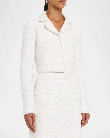 Giambattista Valli Paillette Tweed Crop Jacket | Thumbnail 3 Giambattista Valli Paillette Tweed Crop Jacket | Thumbnail 3