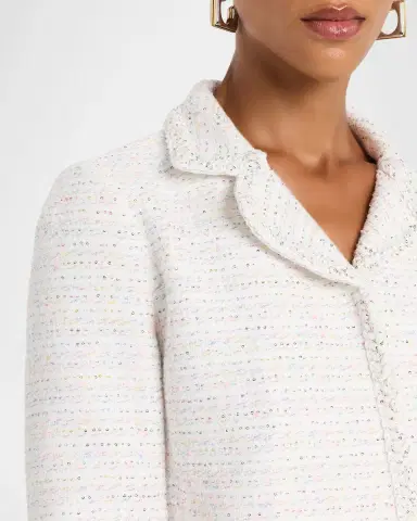 Giambattista Valli Paillette Tweed Crop Jacket | Thumbnail 4 Giambattista Valli Paillette Tweed Crop Jacket | Thumbnail 4