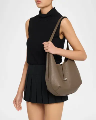 Courrèges Holy Grained Leather Hobo Bag | Thumbnail 6 Courrèges Holy Grained Leather Hobo Bag | Thumbnail 6