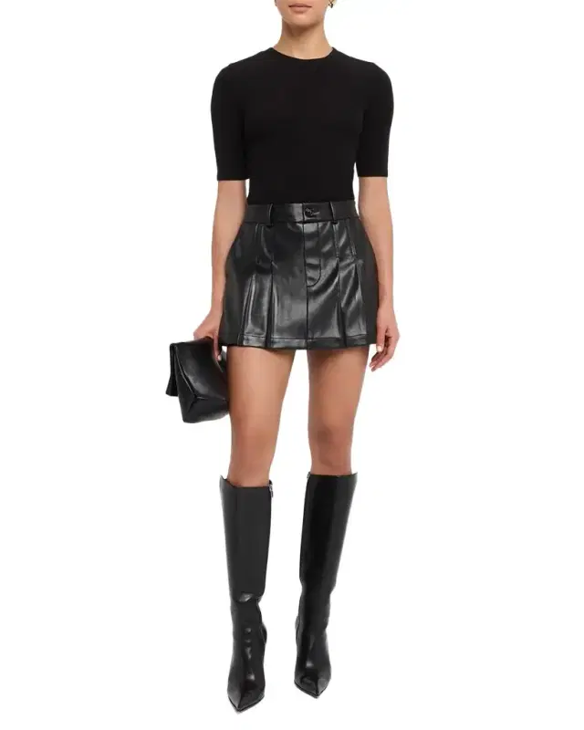 Esme Faux Leather Skort Esme Faux Leather Skort