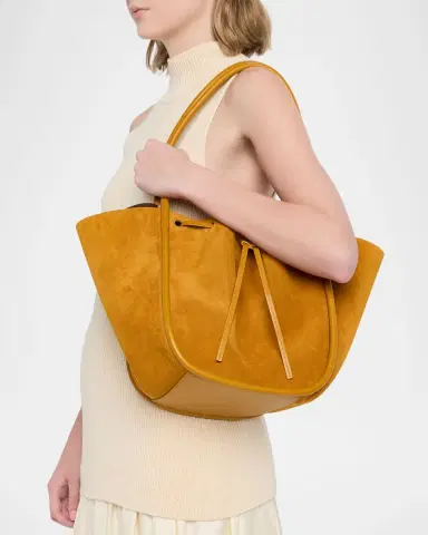 Proenza Schouler Large Ruched Suede Tote Bag | Thumbnail 2 Proenza Schouler Large Ruched Suede Tote Bag | Thumbnail 2