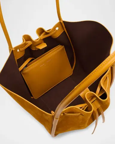Proenza Schouler Large Ruched Suede Tote Bag | Thumbnail 4 Proenza Schouler Large Ruched Suede Tote Bag | Thumbnail 4
