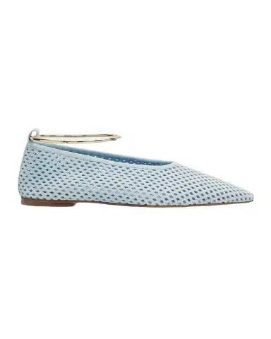 Jil Sander Ring Perforated Suede Ballerina Flats | Thumbnail 1 Jil Sander Ring Perforated Suede Ballerina Flats | Thumbnail 1
