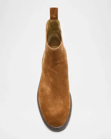 Vince Men 's Dave Suede Lug-Sole Chelsea Boots | Thumbnail 3 Vince Men 's Dave Suede Lug-Sole Chelsea Boots | Thumbnail 3