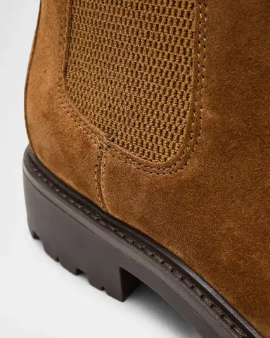Vince Men 's Dave Suede Lug-Sole Chelsea Boots | Thumbnail 4 Vince Men 's Dave Suede Lug-Sole Chelsea Boots | Thumbnail 4