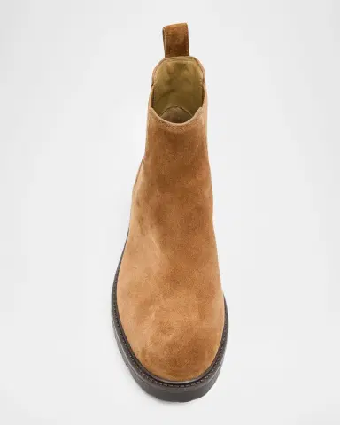Vince Men 's Dave Suede Lug-Sole Chelsea Boots | Thumbnail 3 Vince Men 's Dave Suede Lug-Sole Chelsea Boots | Thumbnail 3