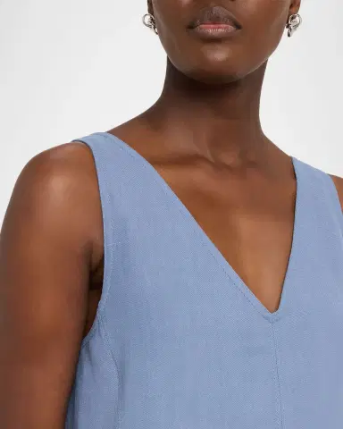 Brunello Cucinelli Crispy Silk Belted Sleeveless Maxi Dress | Thumbnail 4 Brunello Cucinelli Crispy Silk Belted Sleeveless Maxi Dress | Thumbnail 4