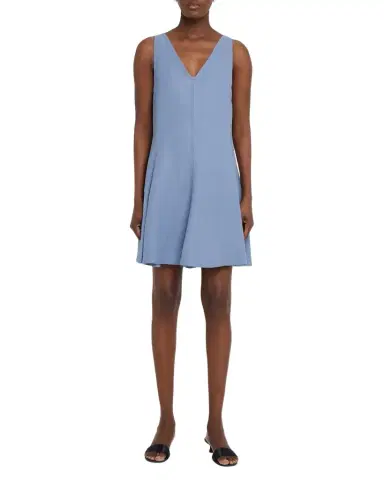 Brunello Cucinelli Crispy Silk Belted Sleeveless Maxi Dress | Thumbnail 1 Brunello Cucinelli Crispy Silk Belted Sleeveless Maxi Dress | Thumbnail 1