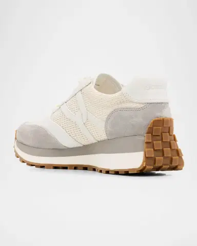 Veronica Beard Valentina Mesh and Mixed Leather Runner Sneakers | Thumbnail 4 Veronica Beard Valentina Mesh and Mixed Leather Runner Sneakers | Thumbnail 4