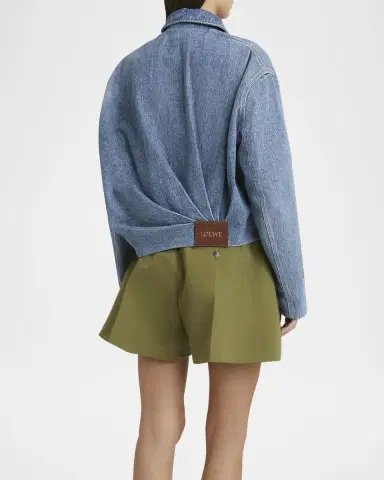 Loewe Draped Denim Bomber Jacket | Thumbnail 12 Loewe Draped Denim Bomber Jacket | Thumbnail 12