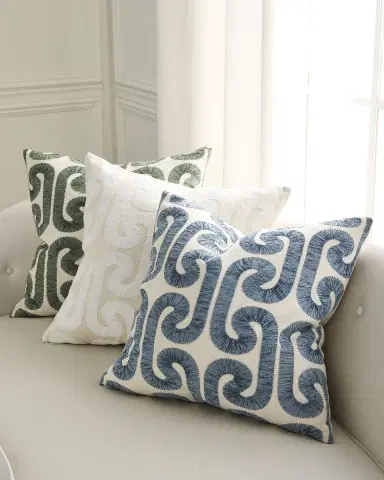 D.V. KAP Home Hathaway Embroidered Pillow, 24" Square | Thumbnail 3 D.V. KAP Home Hathaway Embroidered Pillow, 24" Square | Thumbnail 3