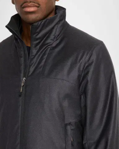 Sease Men 's Padded Virgin Wool and Silk-Blend Flannel Jacket | Thumbnail 4 Sease Men 's Padded Virgin Wool and Silk-Blend Flannel Jacket | Thumbnail 4