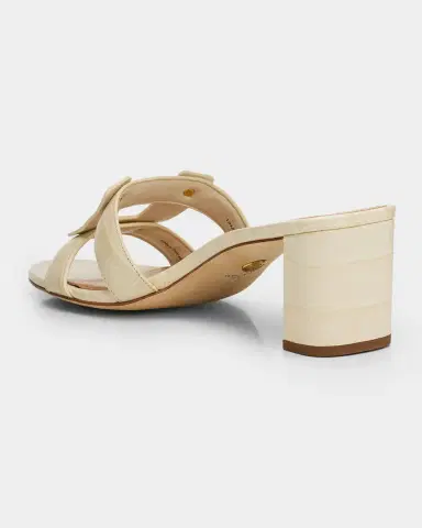 Veronica Beard 55mm Via Croc-Embossed Leather Block-Heel Sandals | Thumbnail 3 Veronica Beard 55mm Via Croc-Embossed Leather Block-Heel Sandals | Thumbnail 3