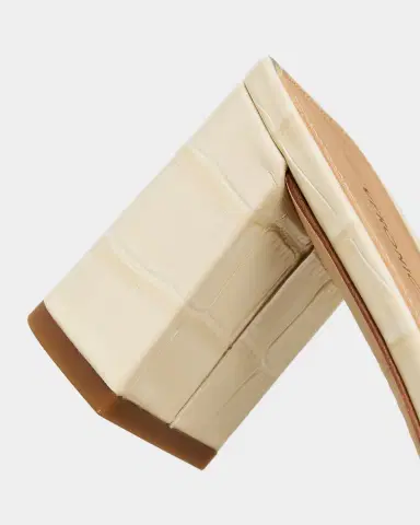 Veronica Beard 55mm Via Croc-Embossed Leather Block-Heel Sandals | Thumbnail 4 Veronica Beard 55mm Via Croc-Embossed Leather Block-Heel Sandals | Thumbnail 4