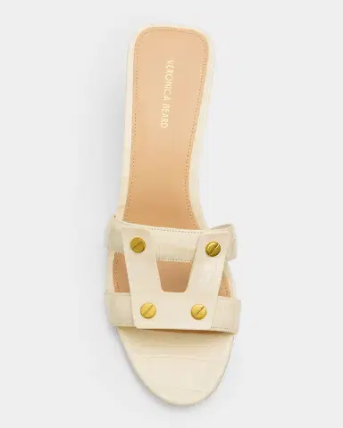 Veronica Beard 55mm Via Croc-Embossed Leather Block-Heel Sandals | Thumbnail 5 Veronica Beard 55mm Via Croc-Embossed Leather Block-Heel Sandals | Thumbnail 5