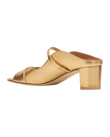 Malone Souliers 45mm Norah Metallic Leather Mule Sandals | Thumbnail 1 Malone Souliers 45mm Norah Metallic Leather Mule Sandals | Thumbnail 1