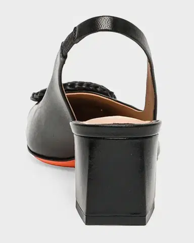 Santoni 50mm Corolle Leather Slingback Buckle Pumps | Thumbnail 3 Santoni 50mm Corolle Leather Slingback Buckle Pumps | Thumbnail 3