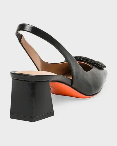 Santoni 50mm Corolle Leather Slingback Buckle Pumps | Thumbnail 6 Santoni 50mm Corolle Leather Slingback Buckle Pumps | Thumbnail 6