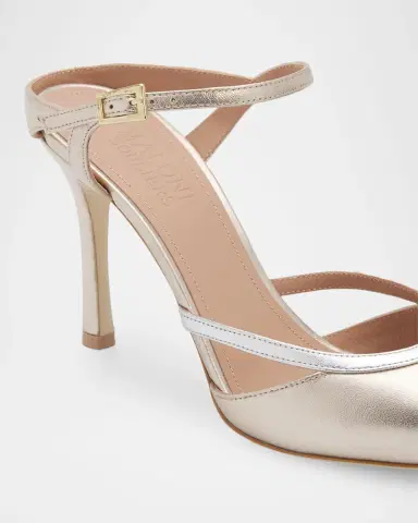 Malone Souliers 90mm Yola Metallic Leather Mule Pumps | Thumbnail 3 Malone Souliers 90mm Yola Metallic Leather Mule Pumps | Thumbnail 3