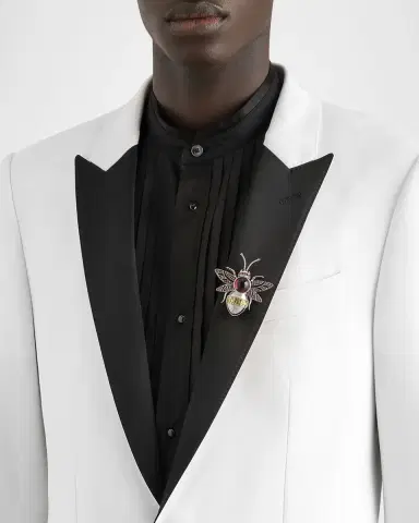 Dolce & Gabbana Virgin Wool-Blend Single-Breasted Blazer | Thumbnail 4 Dolce & Gabbana Virgin Wool-Blend Single-Breasted Blazer | Thumbnail 4