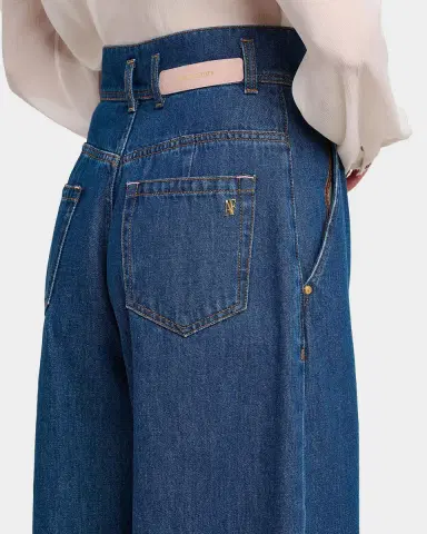 Alberta Ferretti High-Rise Wide-Leg Denim Trousers | Thumbnail 4 Alberta Ferretti High-Rise Wide-Leg Denim Trousers | Thumbnail 4