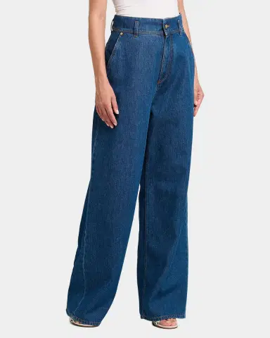 Alberta Ferretti High-Rise Wide-Leg Denim Trousers | Thumbnail 5 Alberta Ferretti High-Rise Wide-Leg Denim Trousers | Thumbnail 5
