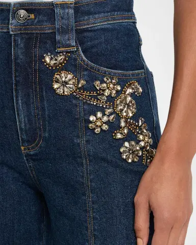Cinq à Sept Cami Crystal Ivy Embellished Jeans | Thumbnail 5 Cinq à Sept Cami Crystal Ivy Embellished Jeans | Thumbnail 5