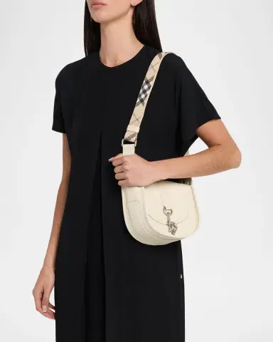 Burberry Mini B Clip Leather Messenger Bag | Thumbnail 2 Burberry Mini B Clip Leather Messenger Bag | Thumbnail 2