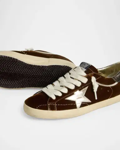 Golden Goose Super-Star Velvet Low-Top Sneakers | Thumbnail 3 Golden Goose Super-Star Velvet Low-Top Sneakers | Thumbnail 3