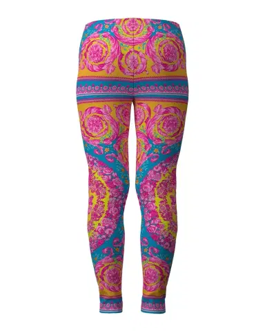 Versace Girl's Electric Barocco Cotton Leggings | Thumbnail 1 Versace Girl's Electric Barocco Cotton Leggings | Thumbnail 1