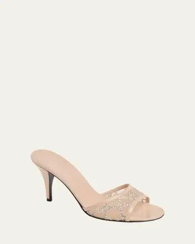 Gucci Erin Jeweled Leather Stiletto Sandals | Thumbnail 2 Gucci Erin Jeweled Leather Stiletto Sandals | Thumbnail 2