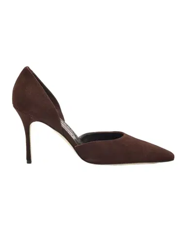 Manolo Blahnik 90mm Taylernu Suede D 'Orsay Pumps | Thumbnail 1 Manolo Blahnik 90mm Taylernu Suede D 'Orsay Pumps | Thumbnail 1