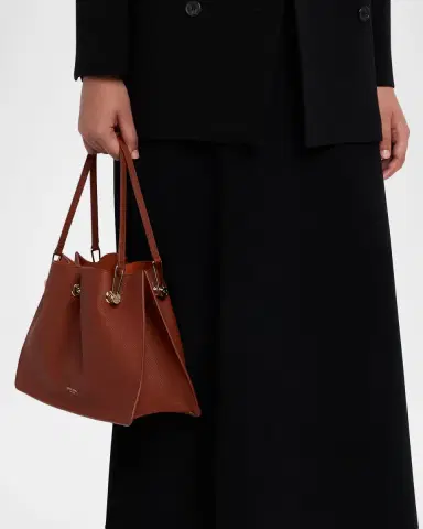 Giorgio Armani Pebbled Leather Small Shopper Bag | Thumbnail 2 Giorgio Armani Pebbled Leather Small Shopper Bag | Thumbnail 2
