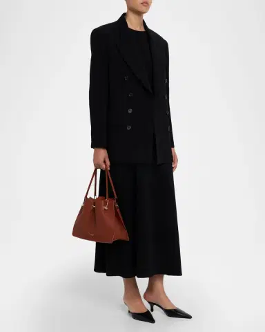 Giorgio Armani Pebbled Leather Small Shopper Bag | Thumbnail 5 Giorgio Armani Pebbled Leather Small Shopper Bag | Thumbnail 5