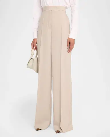 Max Mara High-Rise Wide-Leg Trousers | Thumbnail 3 Max Mara High-Rise Wide-Leg Trousers | Thumbnail 3