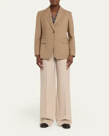 Max Mara High-Rise Wide-Leg Trousers | Thumbnail 6 Max Mara High-Rise Wide-Leg Trousers | Thumbnail 6