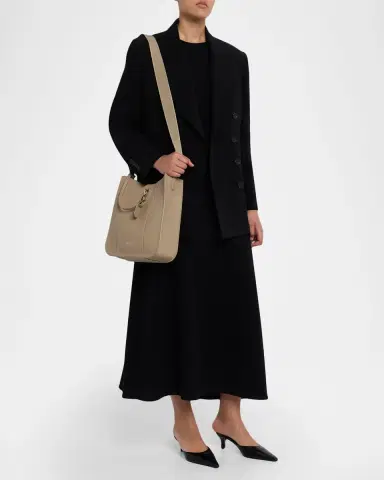 Giorgio Armani Pebbled Leather Shoulder Bag | Thumbnail 5 Giorgio Armani Pebbled Leather Shoulder Bag | Thumbnail 5
