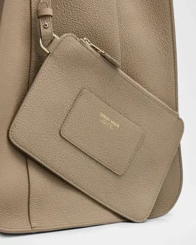 Giorgio Armani Pebbled Leather Shoulder Bag | Thumbnail 6 Giorgio Armani Pebbled Leather Shoulder Bag | Thumbnail 6