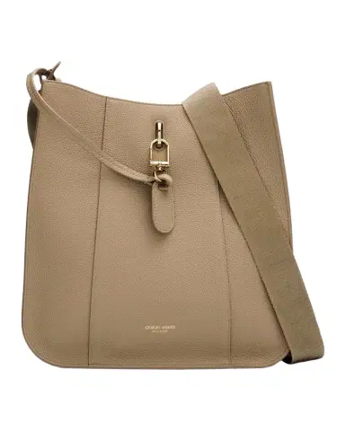 Giorgio Armani Pebbled Leather Shoulder Bag | Thumbnail 1 Giorgio Armani Pebbled Leather Shoulder Bag | Thumbnail 1