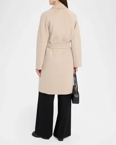 Max Mara Aceri Double-Faced Cashmere Wrap Coat | Thumbnail 3 Max Mara Aceri Double-Faced Cashmere Wrap Coat | Thumbnail 3