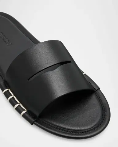 JW Anderson Loafer Leather Slide Sandals | Thumbnail 5 JW Anderson Loafer Leather Slide Sandals | Thumbnail 5