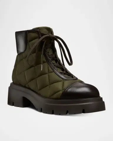 Stuart Weitzman Hudson Quilted Combat Boots | Thumbnail 2 Stuart Weitzman Hudson Quilted Combat Boots | Thumbnail 2