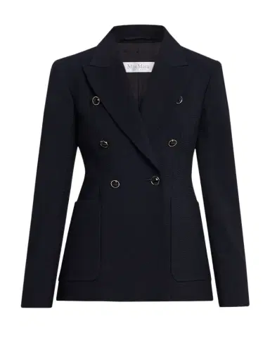 Max Mara Ricetta Double-Breasted Seersucker Blazer | Thumbnail 1 Max Mara Ricetta Double-Breasted Seersucker Blazer | Thumbnail 1