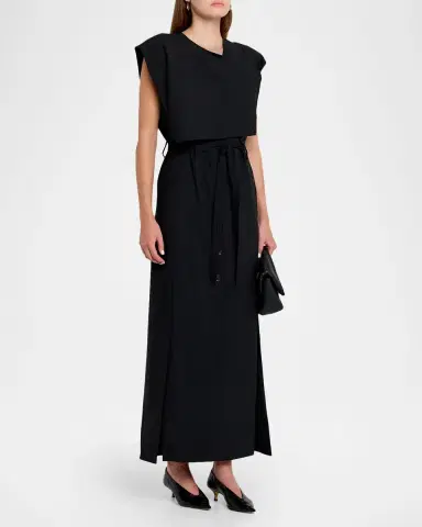 Iro Amilia Tie-Waist Maxi Dress | Thumbnail 4 Iro Amilia Tie-Waist Maxi Dress | Thumbnail 4