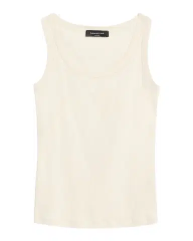 FABIANA FILIPPI Shimmer-Trim Ribbed Jersey Tank Top | Thumbnail 1 FABIANA FILIPPI Shimmer-Trim Ribbed Jersey Tank Top | Thumbnail 1