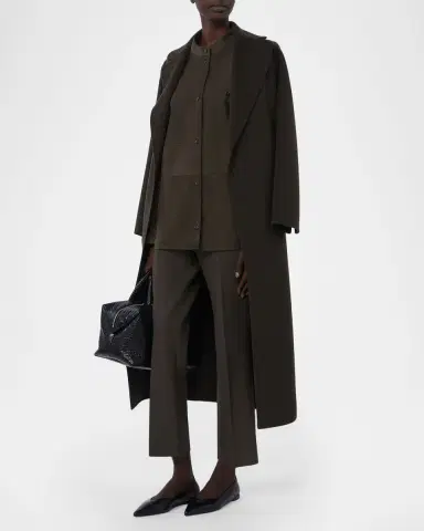 Max Mara Fatina Cotton Kickflare-Leg Ankle Pants | Thumbnail 2 Max Mara Fatina Cotton Kickflare-Leg Ankle Pants | Thumbnail 2