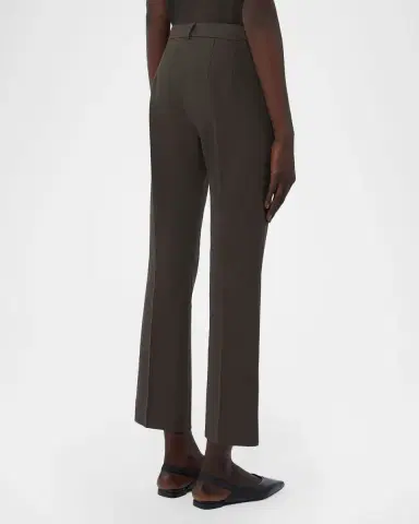 Max Mara Fatina Cotton Kickflare-Leg Ankle Pants | Thumbnail 3 Max Mara Fatina Cotton Kickflare-Leg Ankle Pants | Thumbnail 3