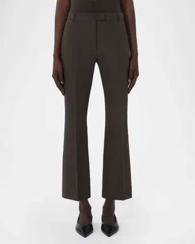 Max Mara Fatina Cotton Kickflare-Leg Ankle Pants | Thumbnail 4 Max Mara Fatina Cotton Kickflare-Leg Ankle Pants | Thumbnail 4