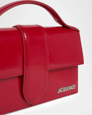 Jacquemus Le Grand Bambino Patent Leather Top Handle Bag | Thumbnail 3 Jacquemus Le Grand Bambino Patent Leather Top Handle Bag | Thumbnail 3