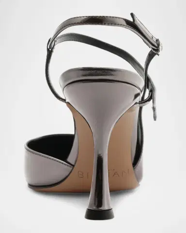 Alexandre Birman 85mm Tita Wrap Metallic Leather Pumps | Thumbnail 2 Alexandre Birman 85mm Tita Wrap Metallic Leather Pumps | Thumbnail 2
